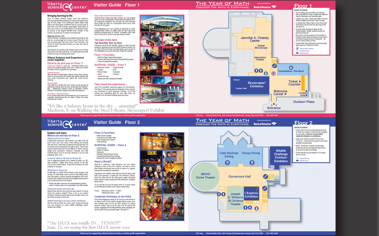 Visitor guide map design and concept
