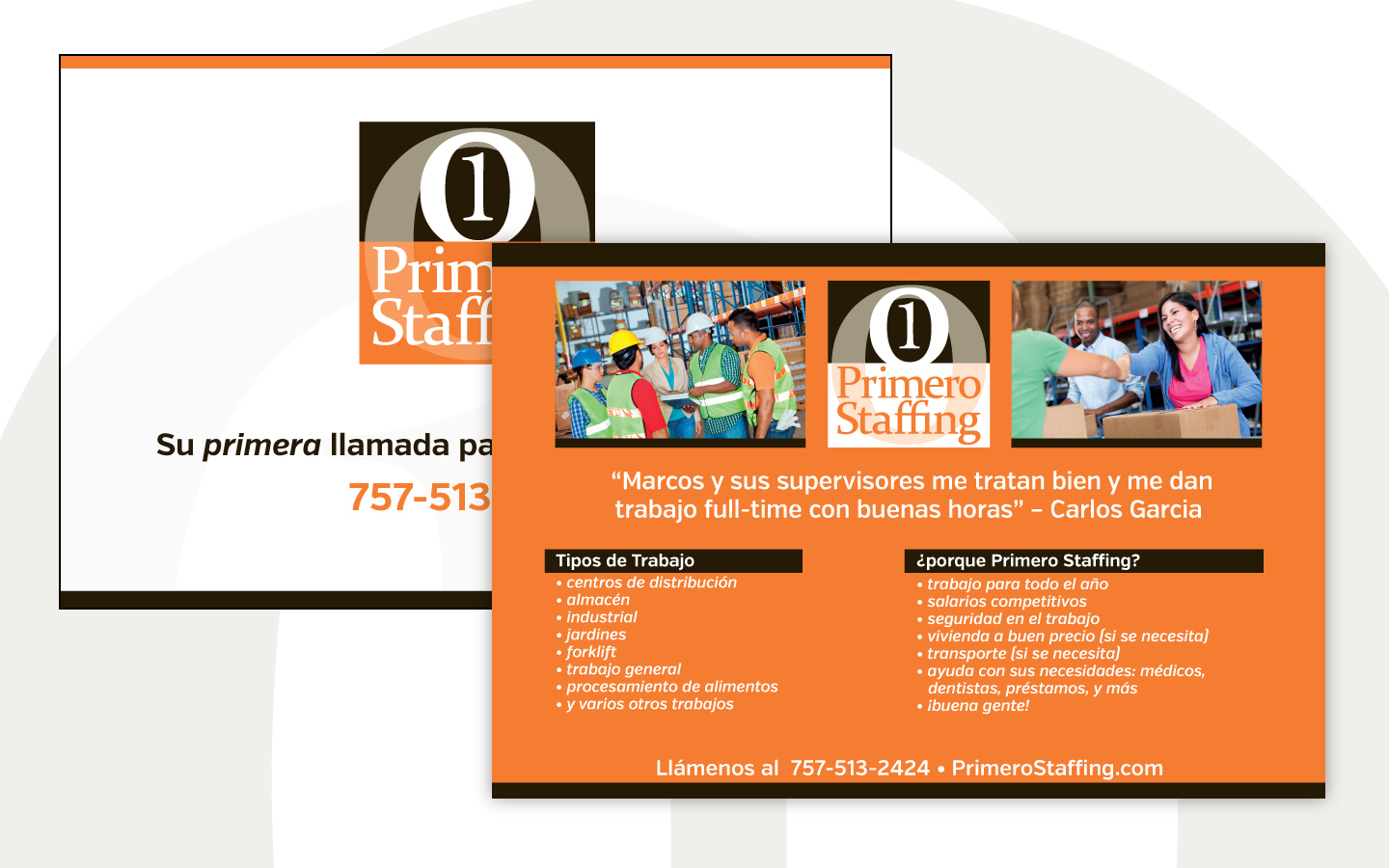 Sales Collateral postcards